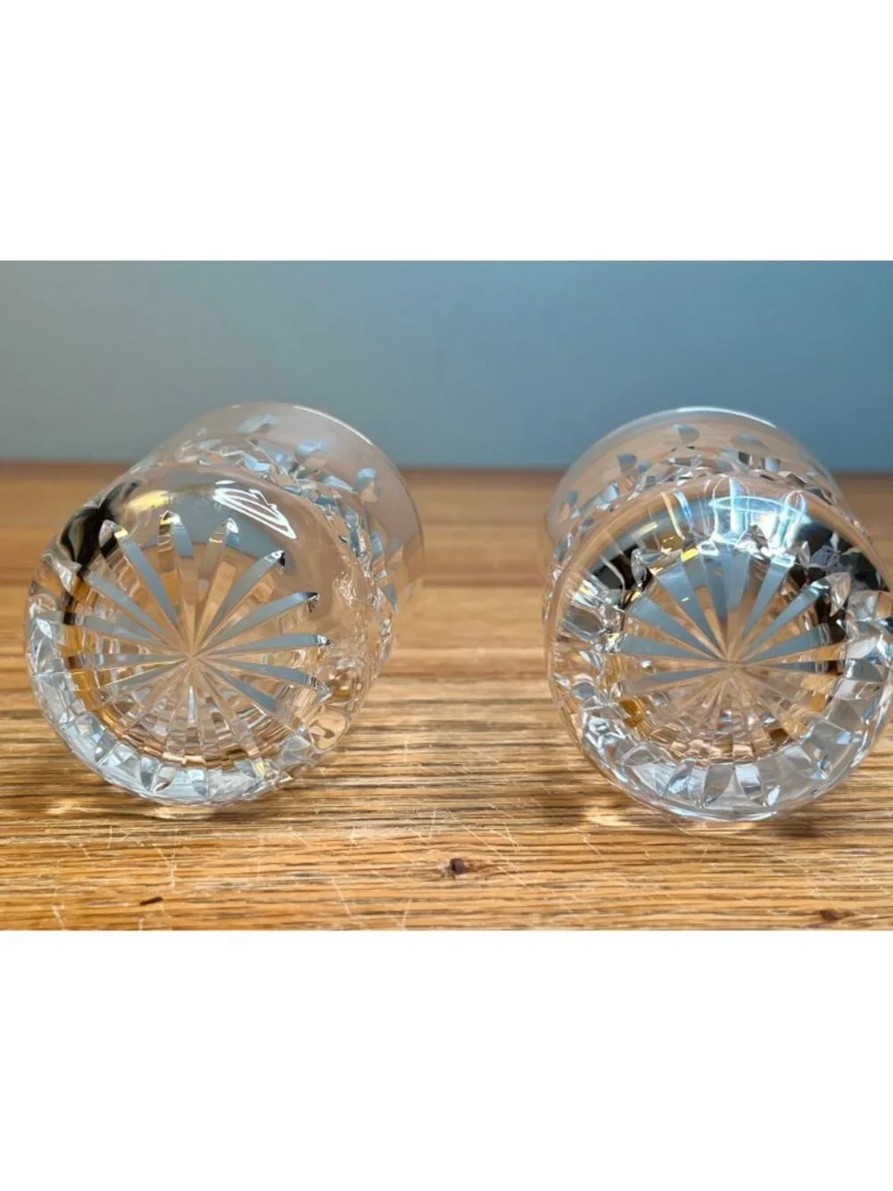Set of 4 Vintage Waterford Crystal 5 ounce Flat Tumbler Glasses, Lismore Patte